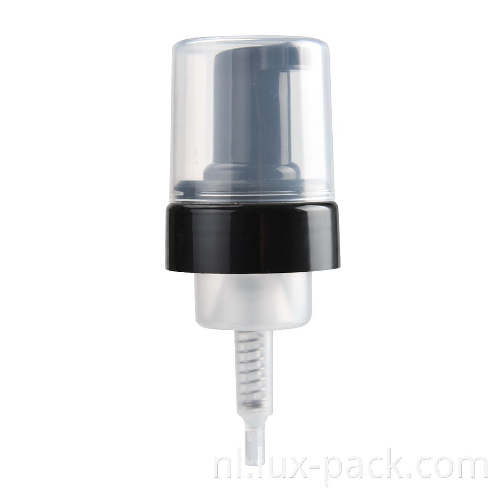 Glazen fles schuimende zeep sproeierwaterpomp 42 mm schuimpomp